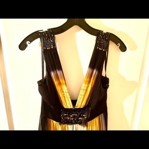 BCBG Maxazria silk gown full length